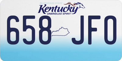 KY license plate 658JFO