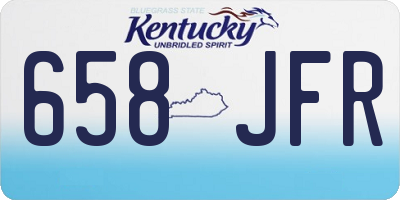 KY license plate 658JFR