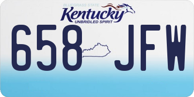 KY license plate 658JFW