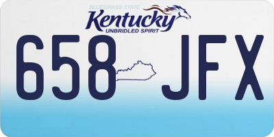 KY license plate 658JFX