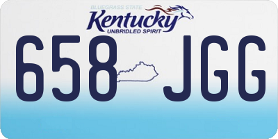 KY license plate 658JGG