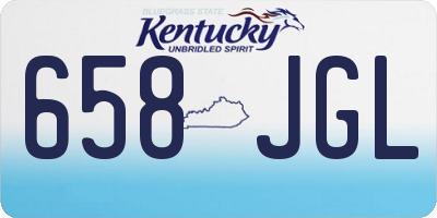 KY license plate 658JGL