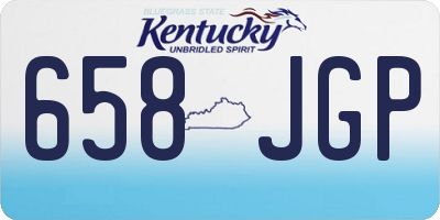 KY license plate 658JGP
