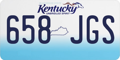 KY license plate 658JGS
