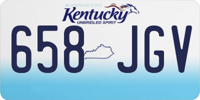 KY license plate 658JGV