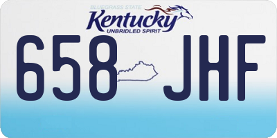KY license plate 658JHF