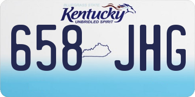 KY license plate 658JHG