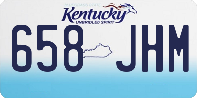 KY license plate 658JHM
