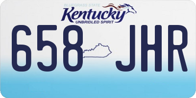 KY license plate 658JHR
