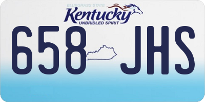 KY license plate 658JHS
