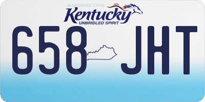 KY license plate 658JHT
