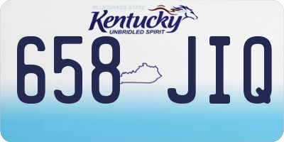 KY license plate 658JIQ
