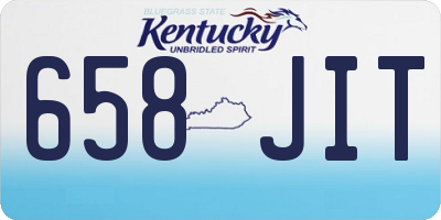KY license plate 658JIT