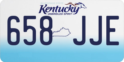 KY license plate 658JJE