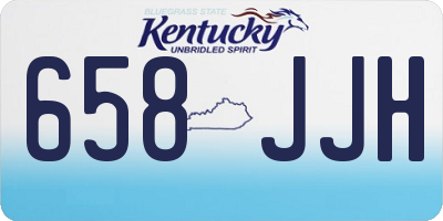 KY license plate 658JJH