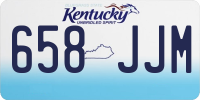 KY license plate 658JJM