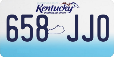 KY license plate 658JJO