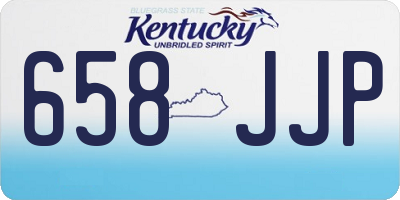 KY license plate 658JJP