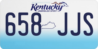 KY license plate 658JJS