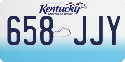 KY license plate 658JJY