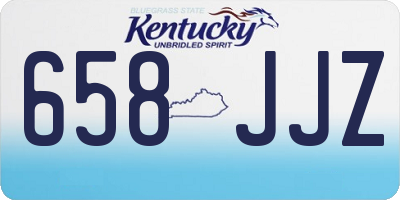 KY license plate 658JJZ