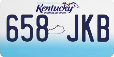 KY license plate 658JKB