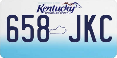 KY license plate 658JKC