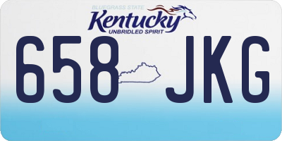 KY license plate 658JKG