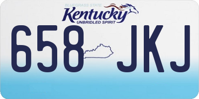 KY license plate 658JKJ