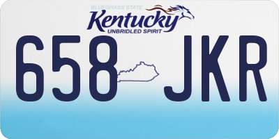 KY license plate 658JKR