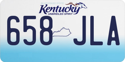 KY license plate 658JLA
