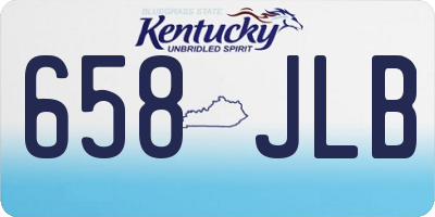 KY license plate 658JLB