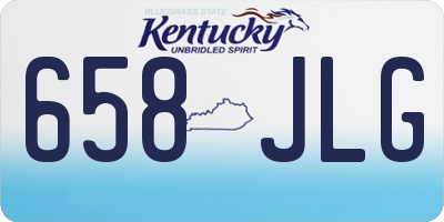 KY license plate 658JLG