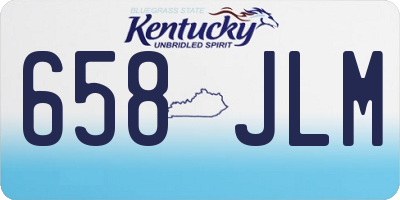 KY license plate 658JLM