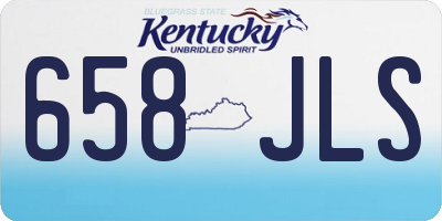 KY license plate 658JLS