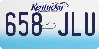 KY license plate 658JLU