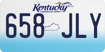 KY license plate 658JLY