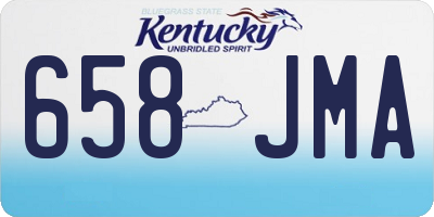 KY license plate 658JMA