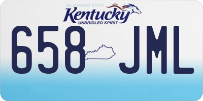 KY license plate 658JML
