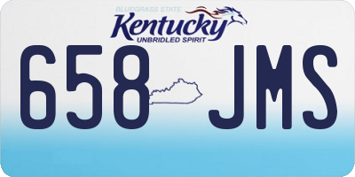 KY license plate 658JMS