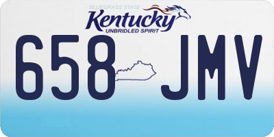 KY license plate 658JMV