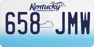 KY license plate 658JMW