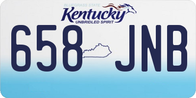 KY license plate 658JNB