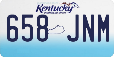 KY license plate 658JNM
