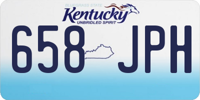 KY license plate 658JPH