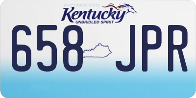 KY license plate 658JPR