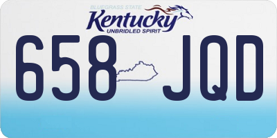KY license plate 658JQD