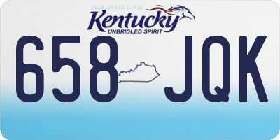 KY license plate 658JQK