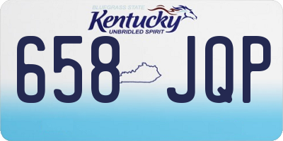 KY license plate 658JQP