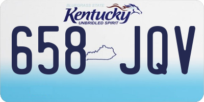 KY license plate 658JQV